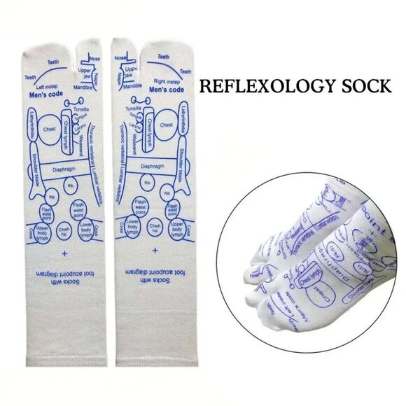 Reflexology Socks with Tools, Acupressure Reflexology Socks Massage1 pair - Picture 1 of 10